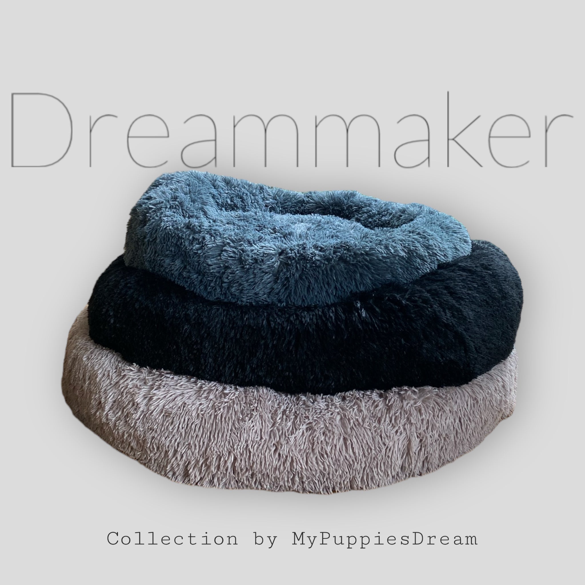 DreamMaker - das Kuschelige Hundebett mit antistress Funktion, waschbarem Bezug, kleine bis große hunderassen